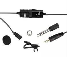 Boya BY-M1 Omni Directional Lavalier Condenser Microphone - (3rd Generation Upgraded with Extra Features) For Canon iPhone 6 Plus Dslr Camcorder Audio Recorder (BLACK, 6m)-thumb1