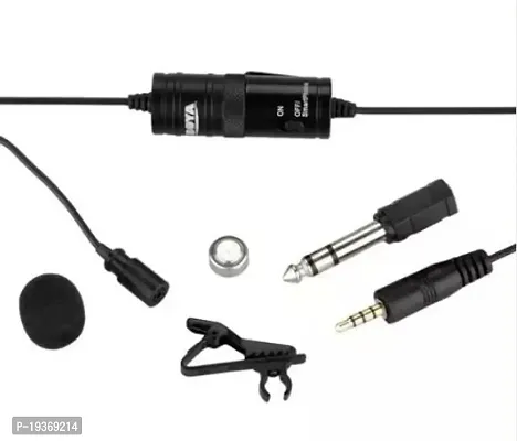 Boya BY-M1 Omni Directional Lavalier Condenser Microphone - (3rd Generation Upgraded with Extra Features) For Canon iPhone 6 Plus Dslr Camcorder Audio Recorder (BLACK, 6m)-thumb2