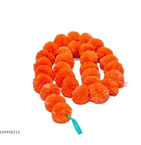 Artificial Marigold Genda Flowers Toran | Door Hanging Marigold Mala | Artificial Flower Garlands For Decoration (4.5 Ft Each, Pack Of 15, 5 Yellow, 5 Orange, 5 Mix)-thumb3