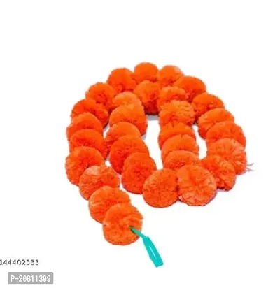 Artificial Marigold Genda Flowers Toran | Door Hanging Marigold Mala | Artificial Flower Garlands For Decoration (4.5 Ft Each, Pack Of 15, 5 Yellow, 5 Orange, 5 Mix)-thumb4