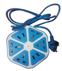 USB SOCKET  Heavy Duty Electrical Extension Board | USB Hexagon Socket with 4 USB Ports Multi Plug Use for Home | Office | Restaurant _EXT-Board_10 (Pack of 1, Multicolor)-thumb2