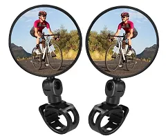 New Bicycle Motorcycle Rear View Mirror 360 Degree Rotatable- Set of 2-thumb3