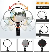 2pc Bike Mirror,Bike Rear View Mirror, Bicycle mirrors for handlebars,360 RotatableBike Mirrors Handlebar Rearview Mirror, Upgrade Acrylic Convex Mirror for Road Bike/MTB/Off-Road Bike/Fixed Gear Bike-thumb2