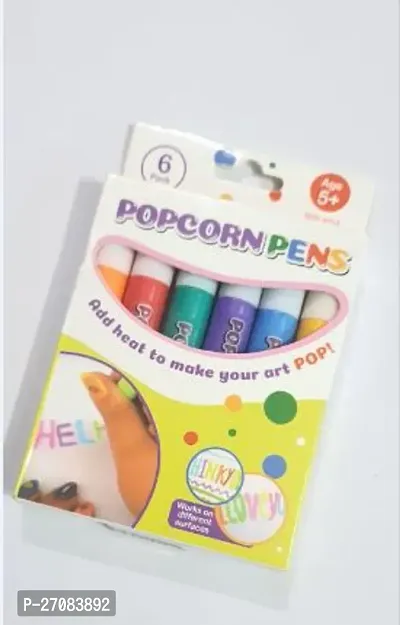 Popcorn pens (pack of 6) 6 color