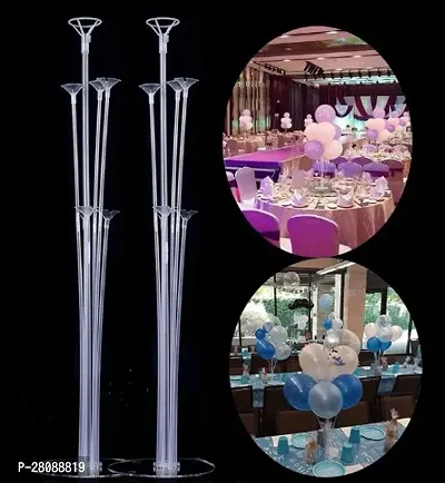 Party Port 2 Packs Balloon Stand Balloon Holder With 14 Sticks,14 Balloon Cups 6 Vaccum Holders  2 Balloon Base For Birthday Wedding Party Anniversary Decorations Balloons ar not inqluded-thumb4