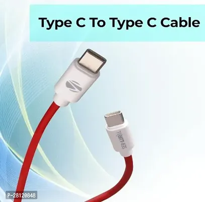 C TO C 65W OnePlus Dash Warp Charge Cable | 6.5A USB Type C to C PD Data Sync Fast Charging Cable Compatible with One Plus 8T / 9 / 9R / 9 Pro / 9RT / 10R / Nord  for All Type C Devices 1 Meter (Red)