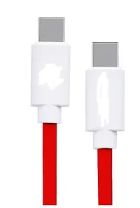 C TO C 65W OnePlus Dash Warp Charge Cable | 6.5A USB Type C to C PD Data Sync Fast Charging Cable Compatible with One Plus 8T / 9 / 9R / 9 Pro / 9RT / 10R / Nord  for All Type C Devices 1 Meter (Red)-thumb4