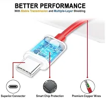 (C TO C)   65W OnePlus Dash Warp Charge Cable, 6.5A Type-C to C PD Data Sync Fast Charging Cable Compatible with One Plus 8T/ 9/ 9R/ 9 pro/ 9RT/ 10R/ Nord  for All Type C Devices ndash; Red, 1 Meter-thumb4