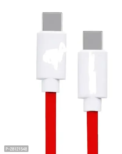 Type C to C USB Cable for Samsun-g Galaxy M31s, Samsun-g Galaxy M 31s USB Cable Original PD Charger Cable | Rapid Quick Dash Fast Charging Cable 65W Type C to Type C Cable Red-thumb3