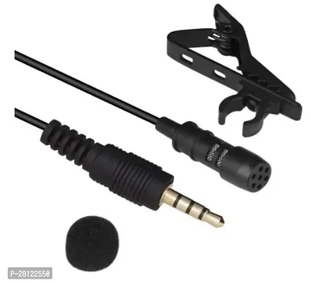 Collar Mic Voice Recording Filter Microphone for Singing YouTube Smartphones, Black-thumb2