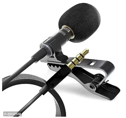 Collar Mic Voice Recording Filter Microphone for Singing YouTube Smartphones, Black-thumb5