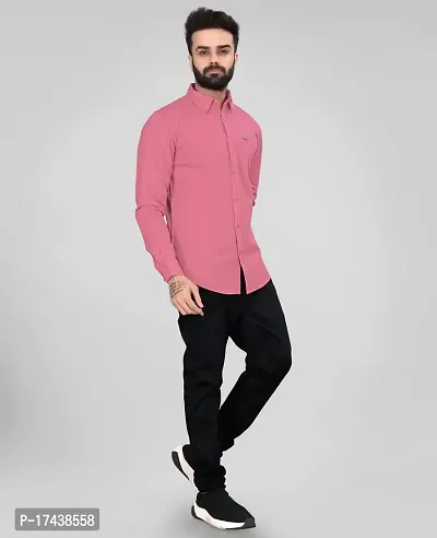 Men Stylish Cotton Blend Short Sleeves Slim Fit Casual Shirt-thumb3