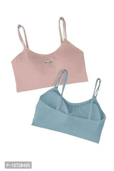 Under Secret Women Everyday Lightly Padded Bra Pack of 2 (Pink-Blue)