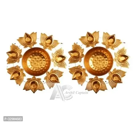 Decorative Diya For Home Decor Pack Of 2-thumb0