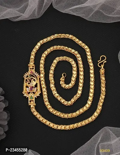 Stylish Brass Mugappu Chain For Women