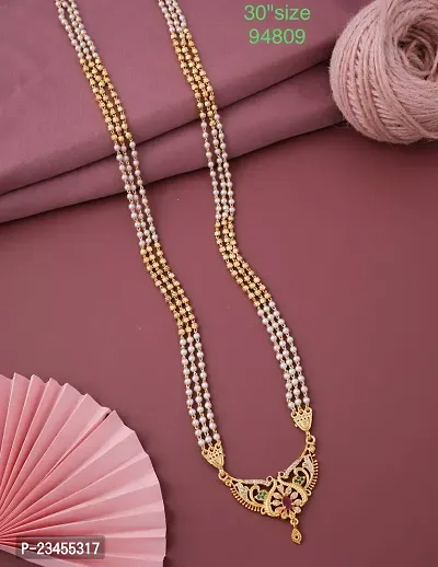 Stylish Brass Necklace Chain For Women-thumb2