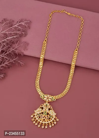 Stylish Brass Necklace Chain For Women