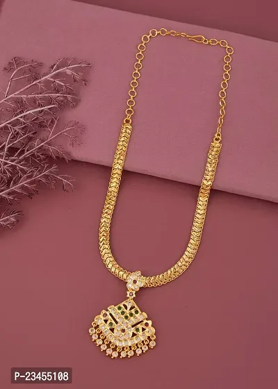 Stylish Brass Necklace Chain For Women