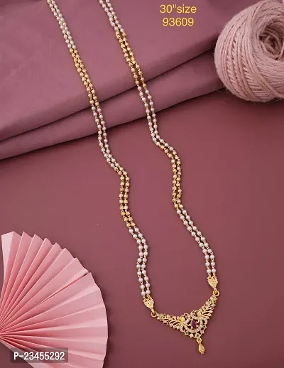 Stylish Brass Necklace Chain For Women-thumb0