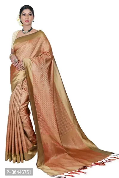 Stylish Art Silk Multicoloured Banarasi Woven Design Saree With Blouse Piece For Women