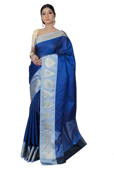 Stylish Art Silk Saree with Blouse piece For Women