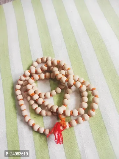 Sandalwood White Chandan Mala 6 mm 100% Original 108 Beads