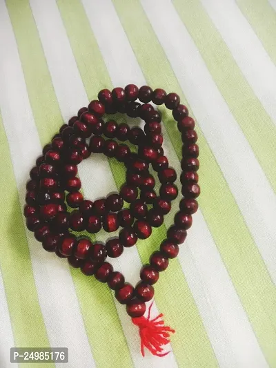 Lal Chandan Mala (Red Sandalwood Rosary) for Japa and for Men and Women Wearing-thumb0