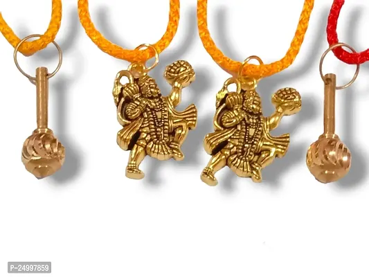 Combo Pack Hanuman Gada  Bajrangbali Locket Brass Locket For Men Brass  Pendant