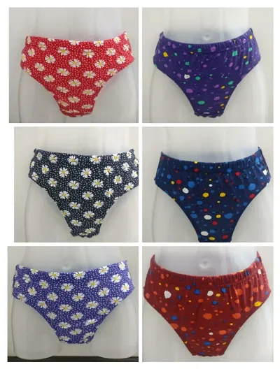 Cotton Printed Panty Pack Of 6