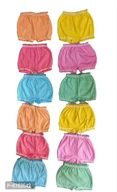 Trendy Cotton Printed Bloomers For Kids Pack Of 12-thumb2