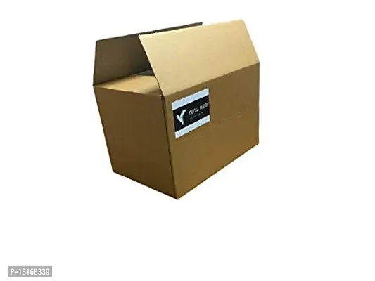 Corrugated 3 Ply Carton Storage Boxes (18 Inches X 12 Inches X 12 Inches) - Pack Of 5