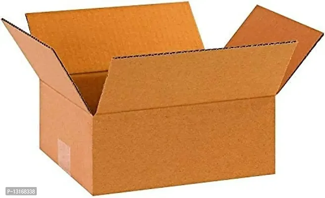 Plain Corrugated Boxes, Carton/Packaging/Shipping Box (14 Inches &times; 10 Inches &times; 5.5 Inches) - 3 Ply Pack Of 10 Boxes