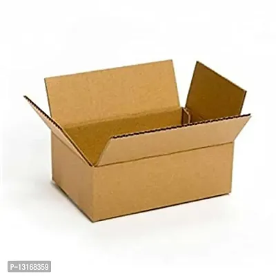 We Will Care Your Products Brown Corrugated Packing Box (7.5 X 4.5 X 3.5 Inch) -Pack Of 50 Boxes-thumb0
