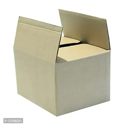 3 Ply Super Saver 25 Corrugated Box Carton For Storing, Packaging, Gifting , Courier Box 5 X 4.5 X3.5 Inch (Brown) - Pack Of 25