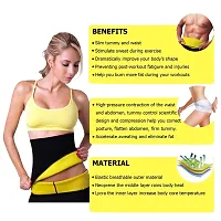 SPIRITUAL HOUSE Shaper Belt Non-Tearable Tummy Trimmer Slimming Belt for Men and Women (Size M, L, XL, XXL, 3XL, 4XL) (Black)-thumb4