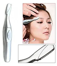 SPIRITUAL HOUSE Eye Brow Hair Remover and Trimmer for Women Ladies Lithium Ear Clipper Painless Eyebrow Facial Men Electric Groomer Women Head Dry Use Battery Operated Womens epilator women full face-thumb2