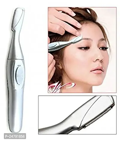 SPIRITUAL HOUSE Eye Brow Hair Remover and Trimmer for Women Ladies Lithium Ear Clipper Painless Eyebrow Facial Men Electric Groomer Women Head Dry Use Battery Operated Womens epilator women full face-thumb3