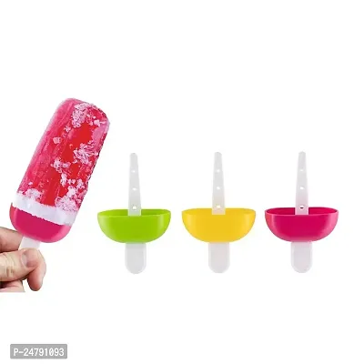 SPIRITUAL HOUSE Plastic Reusable Popsicle Molds Ice Pop Makers Ice Pop Molds Kulfi Maker Mould, Candy Maker Plastic Popsicle Mold, Kids Ice Cream Tray Holder (Set of 6)-thumb4