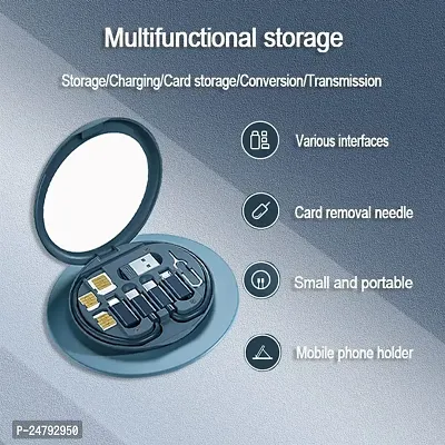 SPIRITUAL HOUSE Mini Fast Charging Data Cable Set for Android Pocket Transfer Tool USB Fast Charging Travel Cable Set Type C Data Cable Set Box Multi Charging Cable Adapter Kit-thumb4