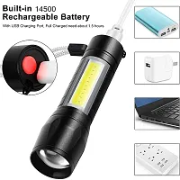 SPIRITUAL HOUSE Electric Pocket Torch Plastic Rechargeable Flashlight with Hanging Rope, Tactical Pocket Lights, High Lumen, Water Resistant, for Camping and Hiking and Many More Mini LED Flashlights-thumb2