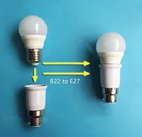 SPIRITUAL HOUSE B22 to E27 Lamp Base Led Bulb Converter Adapter Ceiling Fan Light Bulbs Socket for Bluetooth Smart Bulb, 2Pcs (White)-thumb1