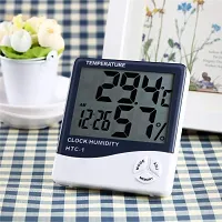 SPIRITUAL HOUSE Humidity Temperature Digital Hygrometer Clock with Alarm and Memory Function for Humidity and Temperature Measurement-thumb3