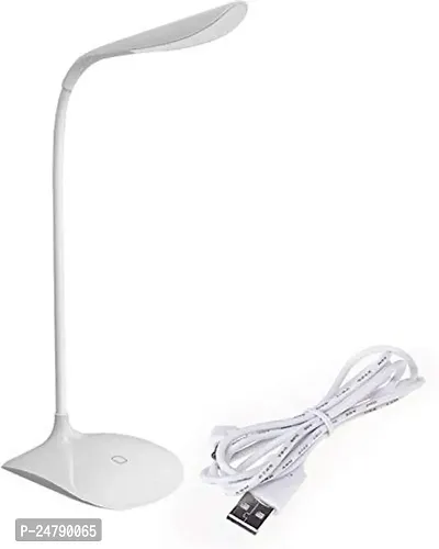 SPIRITUAL HOUSE LED Touch On/Off Switch Desk Lamp/Student Study Reading Dimmer Rechargeable Led Table Lamps(White)