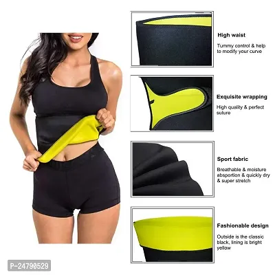 SPIRITUAL HOUSE Shaper Belt Non-Tearable Tummy Trimmer Slimming Belt for Men and Women (Size M, L, XL, XXL, 3XL, 4XL) (Black)-thumb3