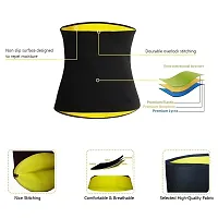 SPIRITUAL HOUSE Shaper Belt Non-Tearable Tummy Trimmer Slimming Belt for Men and Women (Size M, L, XL, XXL, 3XL, 4XL) (Black)-thumb3