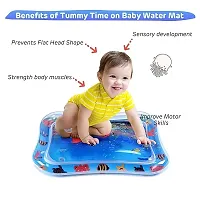 SPIRITUAL HOUSE Inflatable Baby Slapped Pad Toy Tummy Time Floor Cushion Fun Activity Play Center Indoor Outdoor Baby Water Playmate for Infants and Toddlers-thumb4