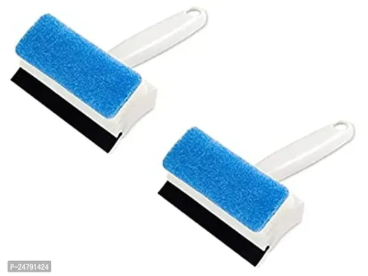 SPIRITUAL HOUSE Pack of 1 Glass Cleaning Wiper Brush, Small 2 in 1 Glass Wiper Cleaning Brush Mirror Cleaner Washing Brush Double-Sided Glass Wipe Window Glass Wiper Brush