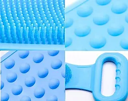 SPIRITUAL HOUSE? Silicone Body Back Scrubber Bath Brush Washer For Dead Skin Removal Mens Womens Double Side Brush Belt For Shower Exfoliating Belt, Lathers Well, Easy to Clean(Body Scrubber)-thumb3