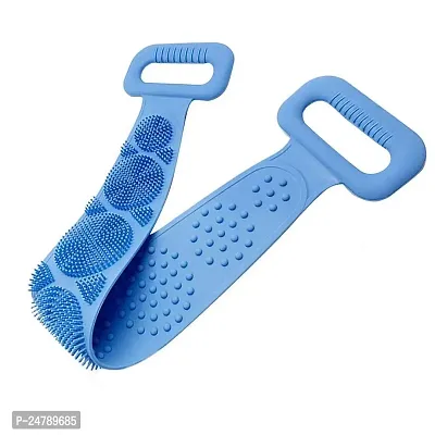 SPIRITUAL HOUSE? Silicone Body Back Scrubber Bath Brush Washer For Dead Skin Removal Mens Womens Double Side Brush Belt For Shower Exfoliating Belt, Lathers Well, Easy to Clean(Body Scrubber)