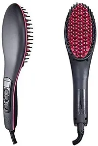 SPIRITUAL HOUSE Straightener Hair Brush, straightening Machine, 3 in 1 Ceramic Fast Hair Straightener for Women's Hair Straightening Brush, Hair-thumb1